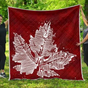 Canada Maple Leaf Premium Quilt (Red) A0  Quilt